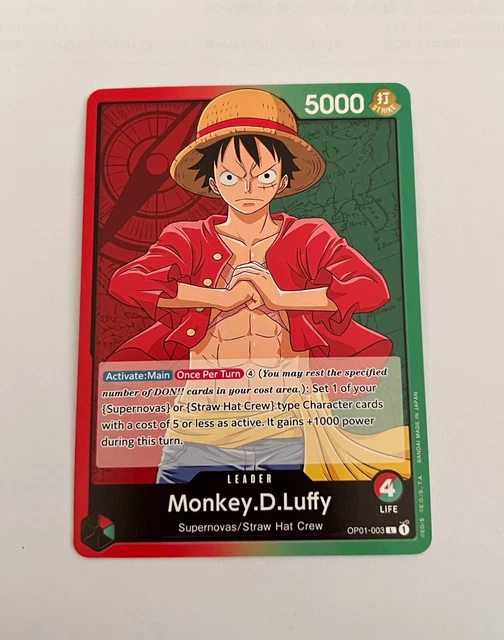 ONE PIECE TCG Monkey D. Luffy ST01001 Leader NM JP EUR 4,99