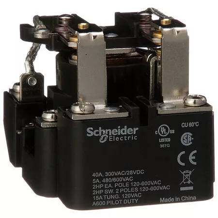 Schneider Electric 199Ax-10 Open Power Relay, Surface Mounted, Dpst-No, 240V