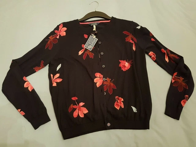 JOULES FLORAL NAVY WOMEN S CARDIGAN Size 10 BNWT. 29.99 PicClick UK