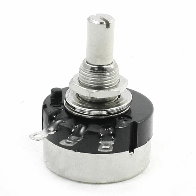 SINGLE TURN ROTARY Linear Taper 3P Carbon Potentiometer 10K ohm ...