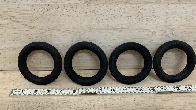 TURNER TOY TIRES Balloon Rubber FOR Antique Truck Lot of 4 PARTS REPAIR