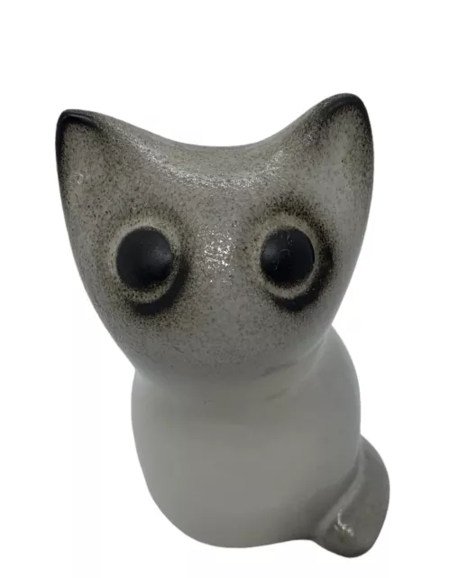 Howard Pierce Siamese Cat Figurine Mid Century Art Pottery Vintage USA