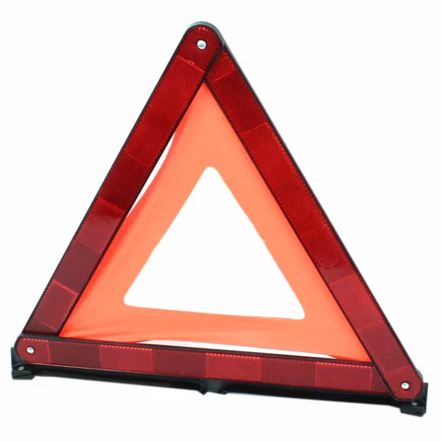 Traffic Safety Black Red Plastic Warn Reflection Triangle Sign