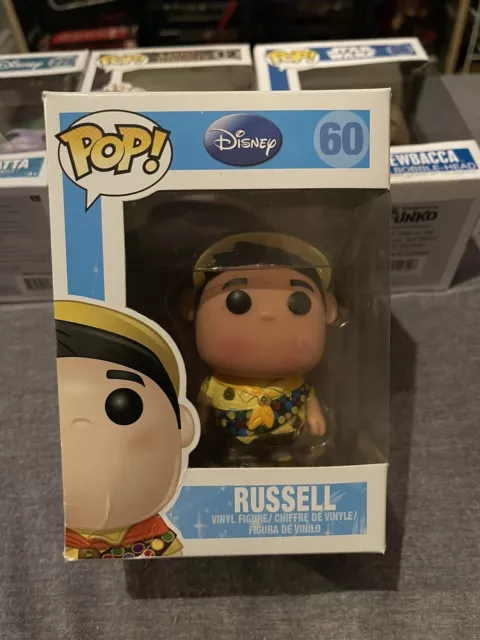 Funko Pop! Disney Pixar Up Russell Pop #60 Rare Vaulted Vinyl  Figure/Hardstack