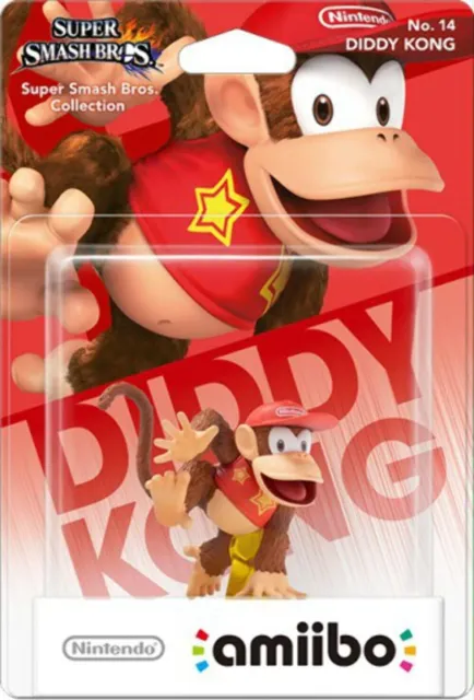 Figura Amiibo Diddy Kong Coleccion Super Smash Bros (41725)