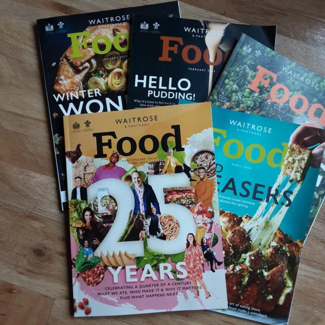 ALL 2025 WAITROSE Food Magazines January 2025 To May 2025 EUR 2,33