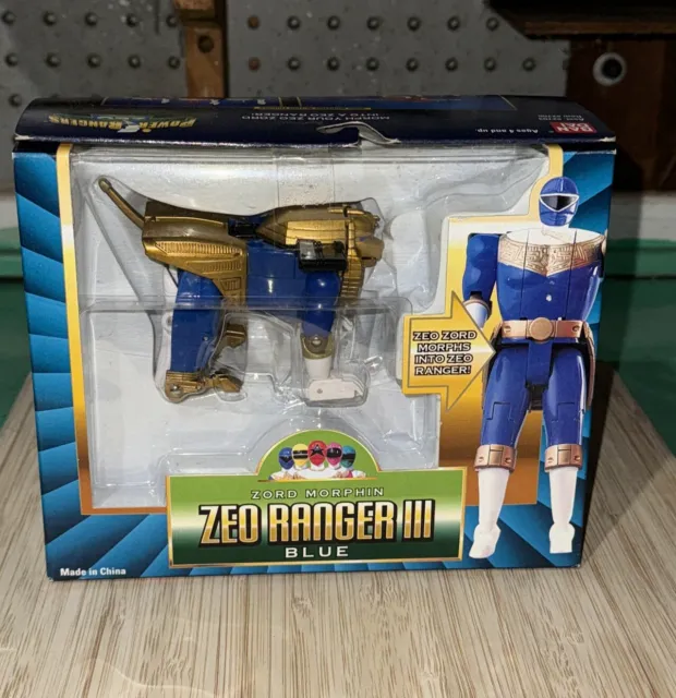 Power Rangers Zord Morphin ZEO RANGER III Blue Action Figure Bandai 1996