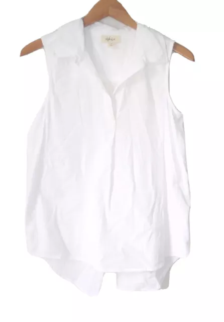 Style And Co. White Sleeveless Lightweight Top Women's Size Small