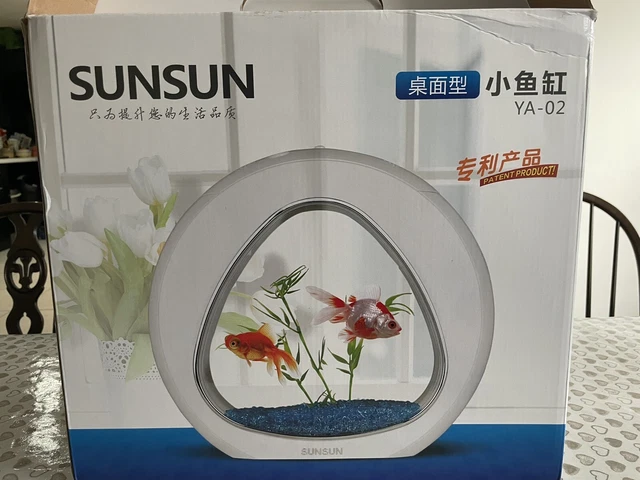 Beautiful Modern SUNSUN YA-02 White Fish Tank / Aquarium