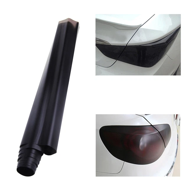 Matte Black Car Headlight Tail Light Smoke Tint Film Cover Vinyl Wrap 100cm*30cm