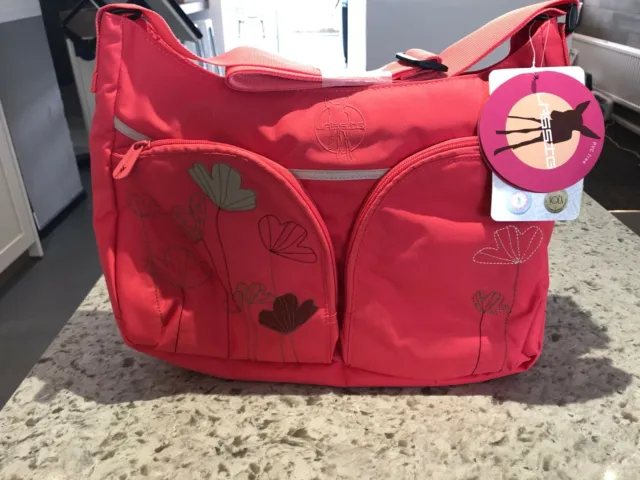 Baby changing bag with bottle holder, mat and pouch Lassig Poppy Dubarry