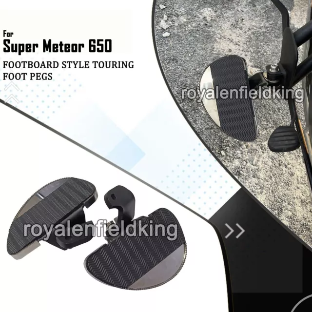 Fit For Royal Enfield Super Meteor 650 Footboard Style Rider Touring Foot pegs