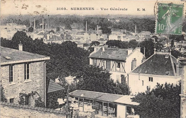 Cpa 92 Suresnes Vue Generale