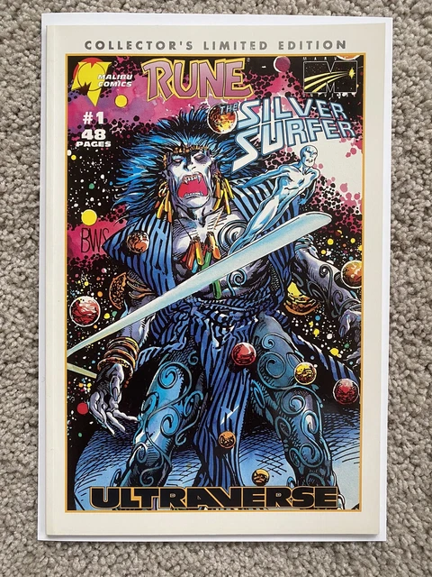 Rune Silver Surfer #1 Collector's Limited Edition Nm Ultraverse Malibu 1995