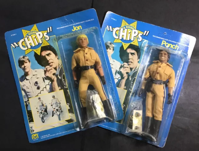 1977 "Chips" Ponch & Jon 8" Figure Set
