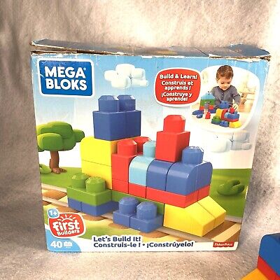 Mega Bloks Let's Build 40 Piece Building Set 2017 Fisher-Price New kids 