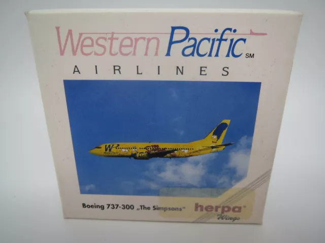 Herpa 500470  Western Pacific  Boeing  737-300  "The Simpsons"  1:500  OVP !