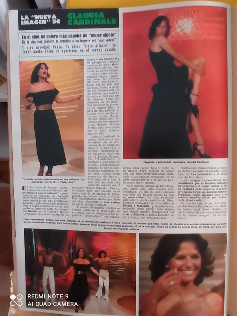 ritagli di claudia cardinale cantante