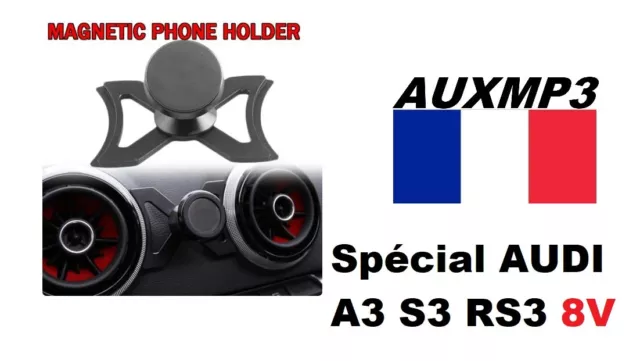 Support Téléphone Portable spécial AUDI A3 S3 RS3 8V