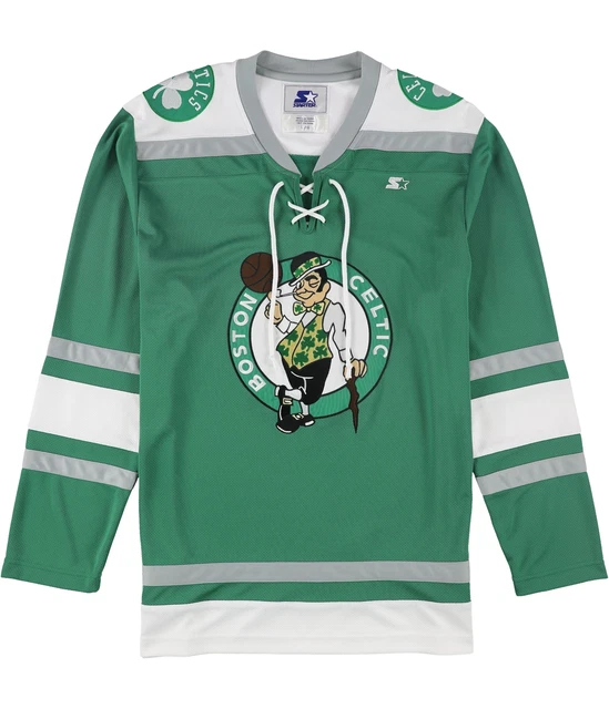 STARTER Mens Boston Celtics Jersey, Green, Large