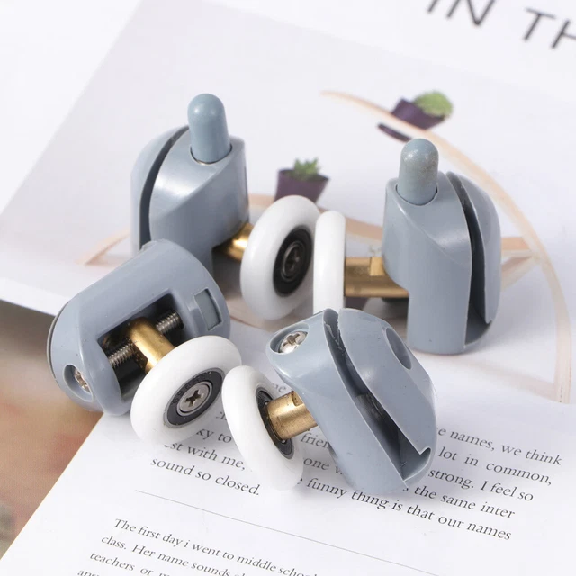 8 Rouleaux De Roue Pour Porte De Grange - Kit Assemblage Porte Chariot, Acier, épaisseur 0,47 Pouces