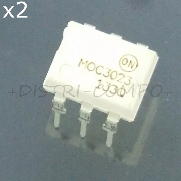 MOC3023M Optocoupler triac driver output 400V DIP-6 ONS RoHS (lot de 2)