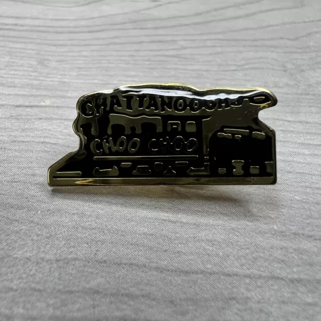 Chattanooga TN Choo Choo Vintage Lapel Pin 1” Tennessee Train City Souvenir