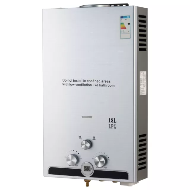 CO-Z 8/10/12/16/18L Gas Hot Water Heater Tankless LPG Propane Instant Shower