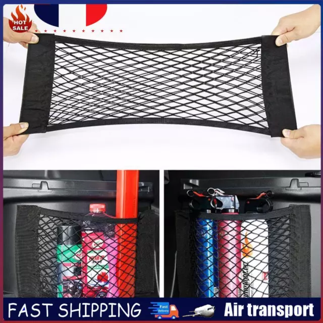 Pocket Storage Bag 2 Layer Elastic String Net Universal Car Interior Accessories