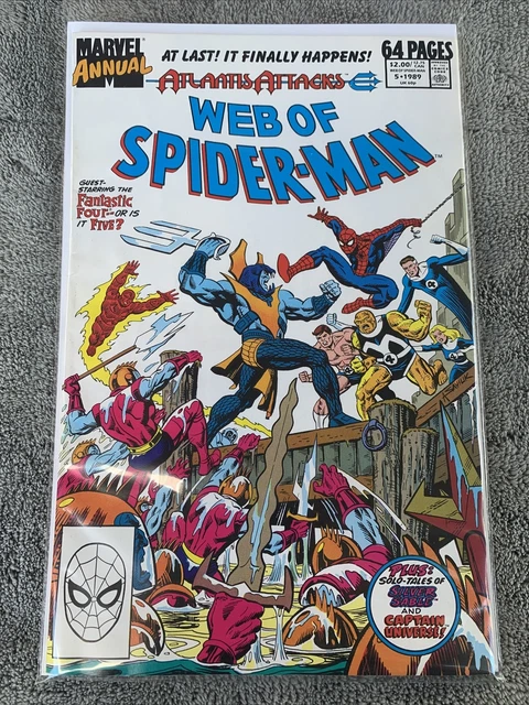 Marvel Annual Atlantis Attacks Web of Spider-Man No.5. 1989