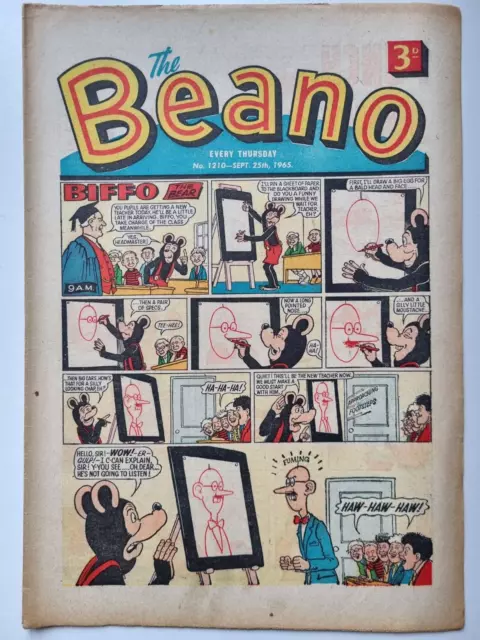 Beano Comic No. 1210 Sep 25th, 1965. Fine.