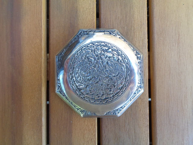 Bague En Argent Massif Taille 66, Style Rotatif Avec Motifs Arabesques - Occasion