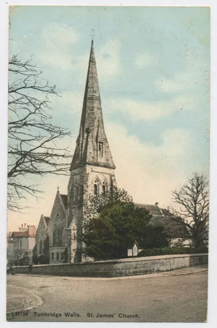 St James Church Tunbridge Wells Kent Vintage Postcard J15