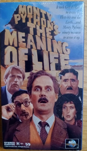 VHS TAPE MONTY Python's The Meaning of Life 1996 MCA Universal £6.53 ...