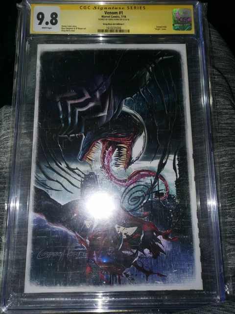 Venom #1 Greg Horn Art Edition Cover C CGC 9.8 Signature Signed by Donny Cates