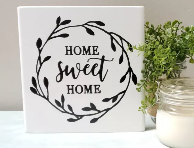 Small Farmhouse Style Home Sweet Home Decor Signs, Handing Signs