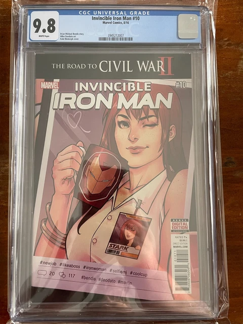 Invincible Iron Man #10 CGC 9.8 2016 2nd App Riri Williams MCU Ironheart