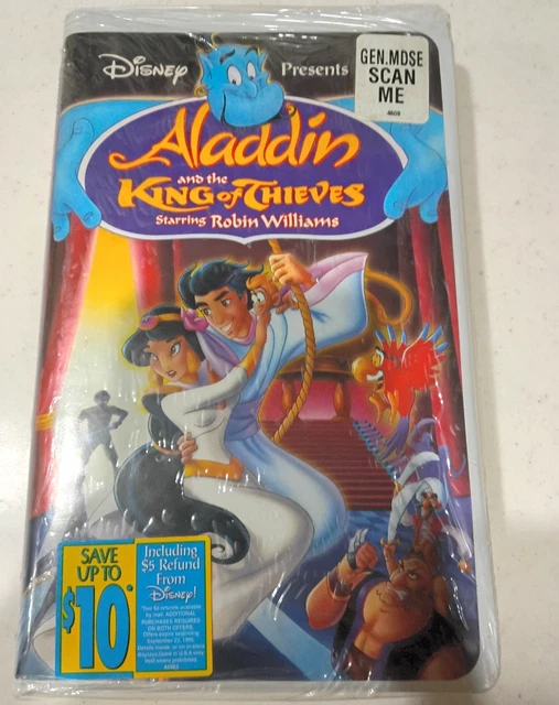 DISNEY ALADDIN AND the King of Thieves VHS NTSC Full Screen 1996 G £5. ...