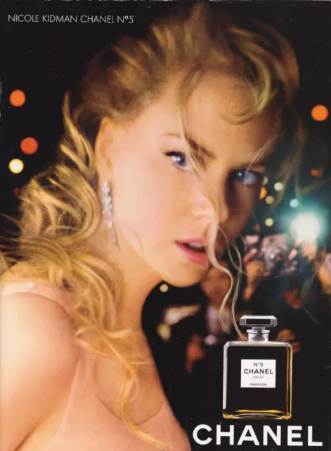 PRINT AD " Parfum N° 5 CHANEL " Original Nicole KIDMAN  PUBLICITE PUB