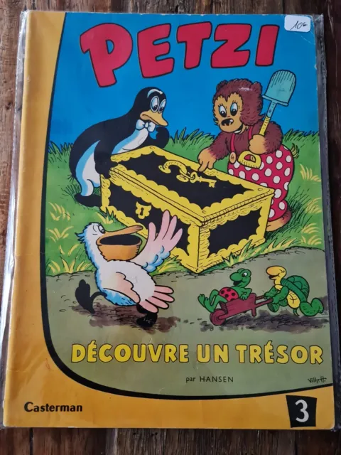 Petzi découvre un trésor N°3 - Casterman - 1958