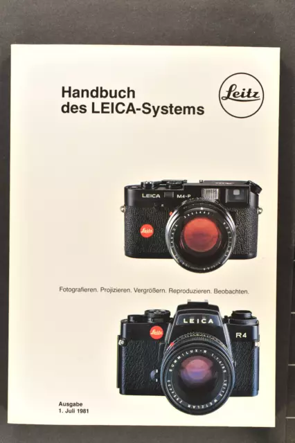 Manuale del sistema LEICA (catalogo rivenditori Leitz 01.07.1981)