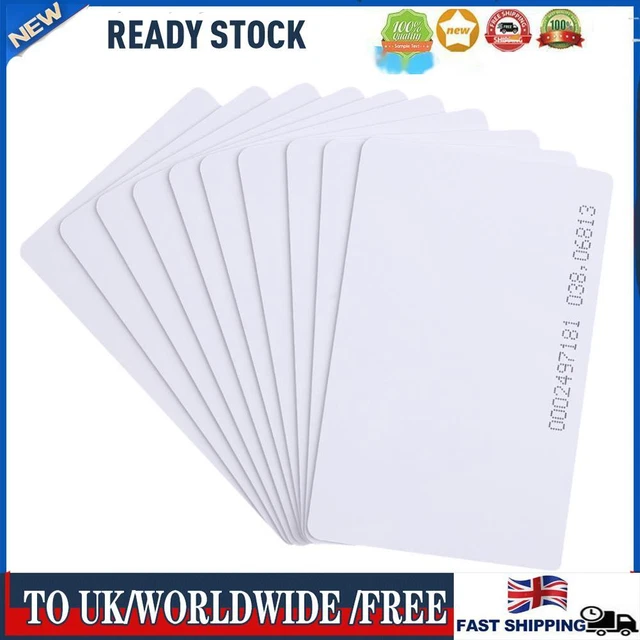 10pcs RFID Smart Entrance Guard Card 125Khz EM4100 Door Control ID Cards