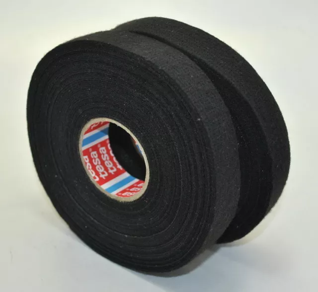 TESA 51025 Ruban isolant pour câblages en tissu de polyester noir