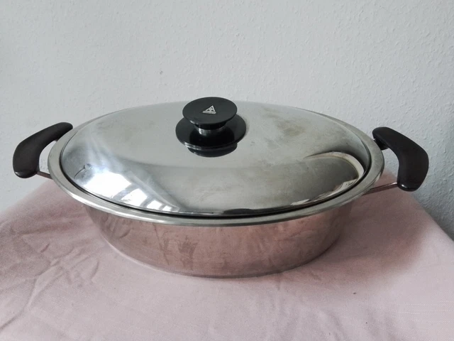 AMC Bräter/Schmorpfanne mit Einsatz oval,Edelstahl