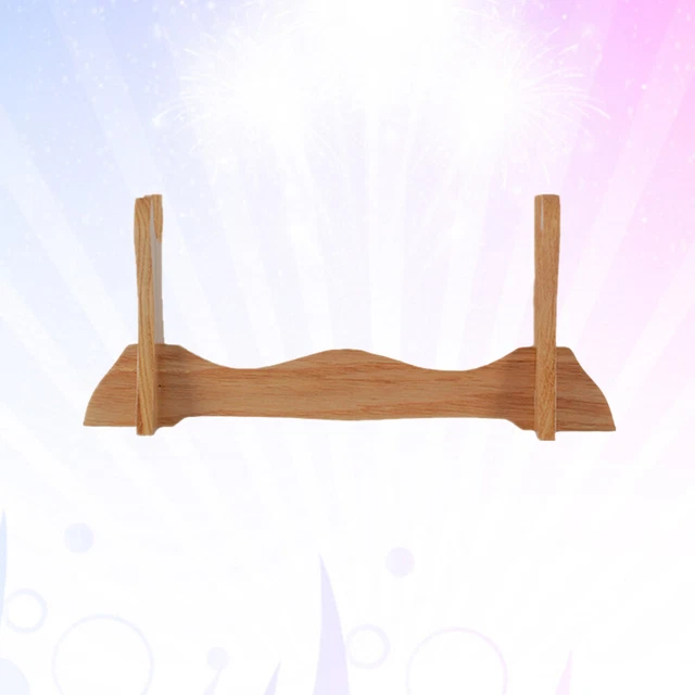 2x Chevalet de Porte-présentoir de En Bois pour Assiettes, Photos