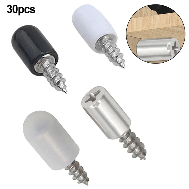 20 Chevilles De Support D'étagère Plastique 6 Mm - Pour étagères Ajustables, Blanc, Marque Uxcell