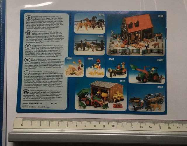 Playmobil 3427 Ferme Maison Western - Lot Vintage Avec Boîte Rare