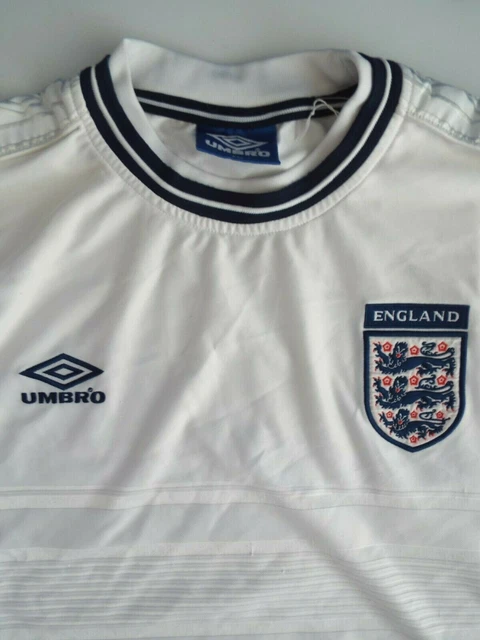 England 99 - 01 home shirt vintage genuine Umbro XXL 117 cms white LSHTA041