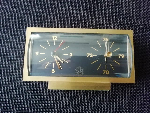 Cartier Pendulette Et Baromètre De Tableau De Bord En Argent Et Émail