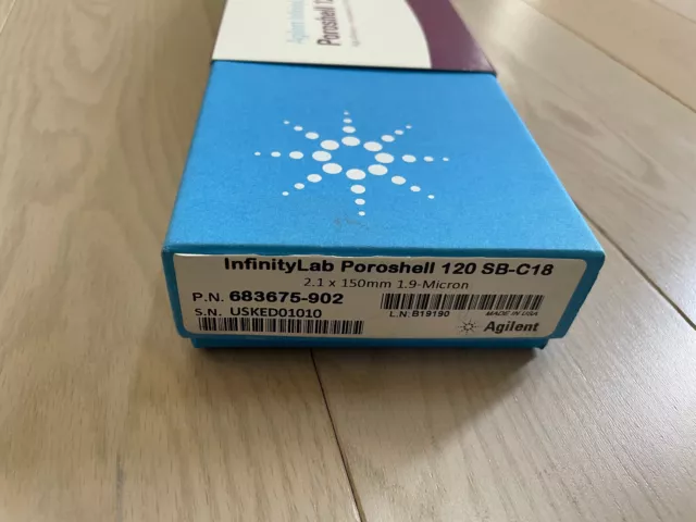 new Agilent  HPLC  Column Poroshell 120 SB-C18  2.1 x 150 mm Uz  683675-902 seal